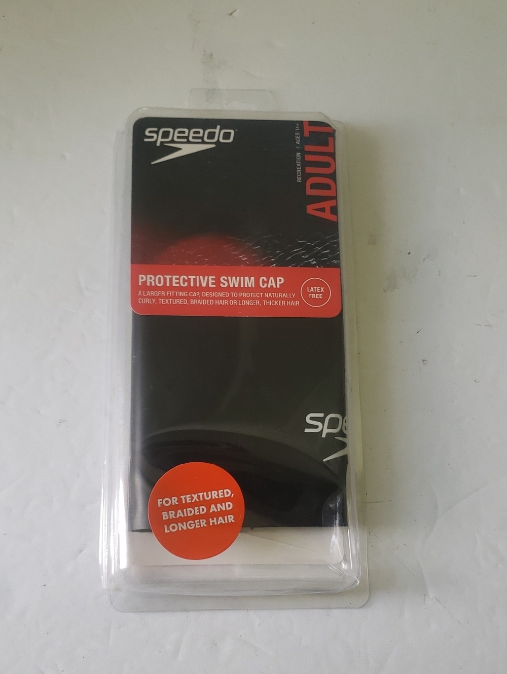Speedo Protective Swim Capnfor Textured Braided & Longer Hair New